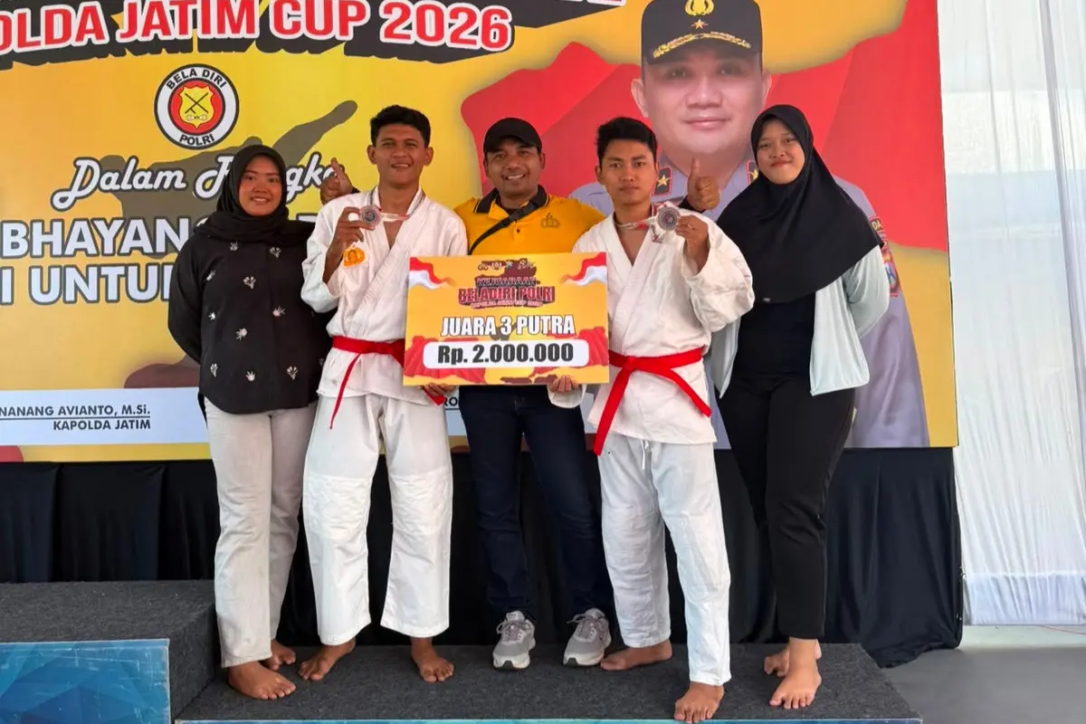 Bawa Pulang Perunggu, Atlet Beladiri Polresta Banyuwangi Buktikan Semangat Bhayangkara di Kapolda Jatim Cup