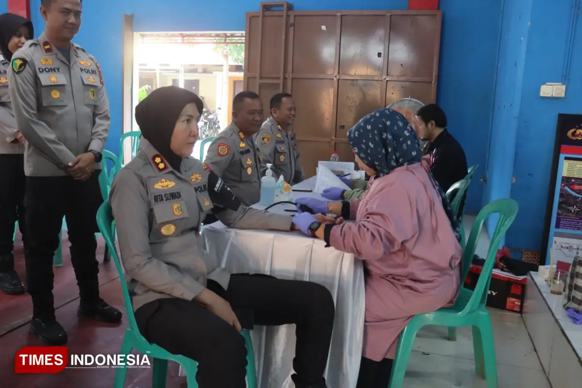 HUT Bhayangkara ke-80, Polres Majalengka Gelar Donor Darah dan Layanan Kesehatan Gratis