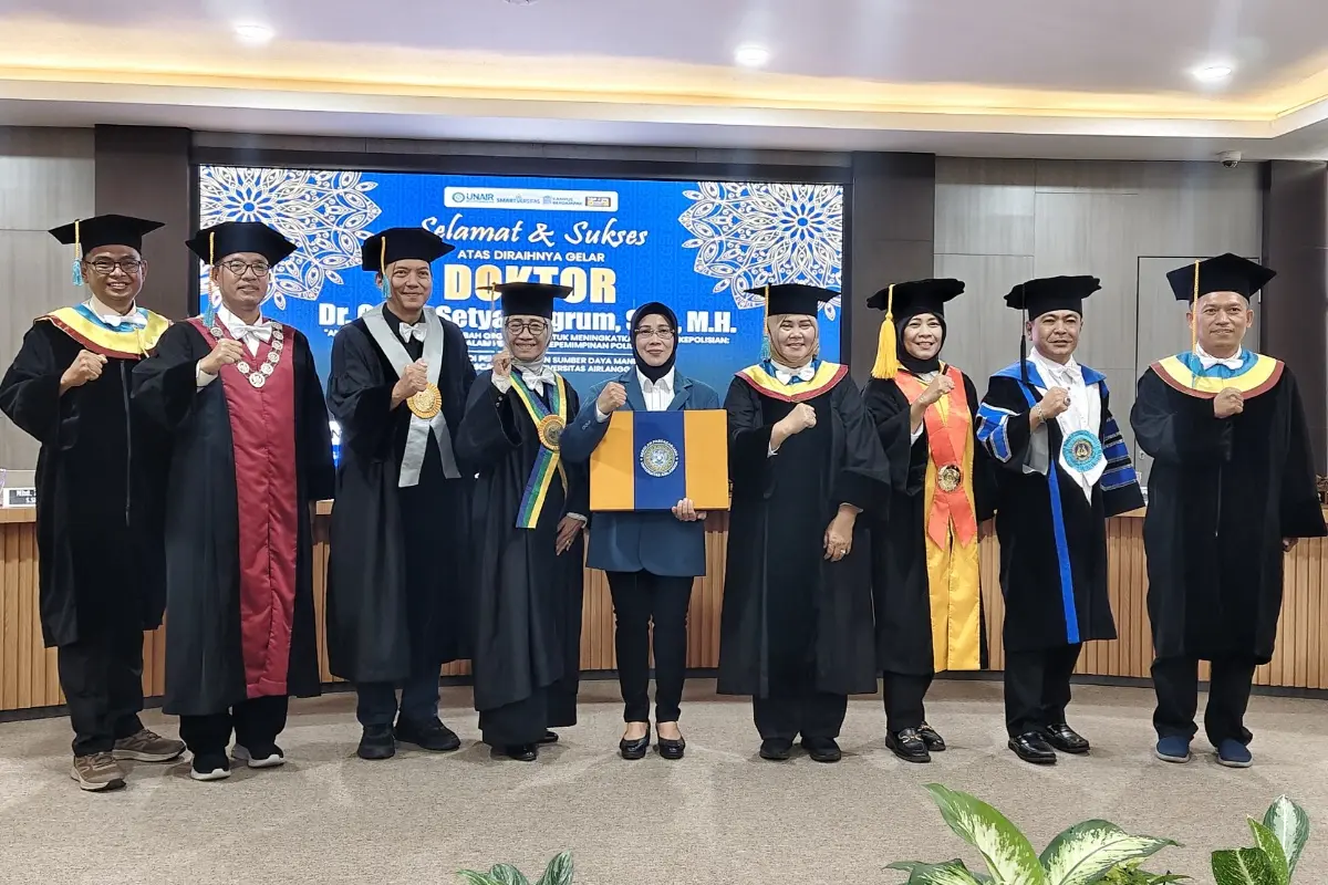Kombes Pol Ganis Setyaningrum Raih Gelar Doktor dari Unair Surabaya