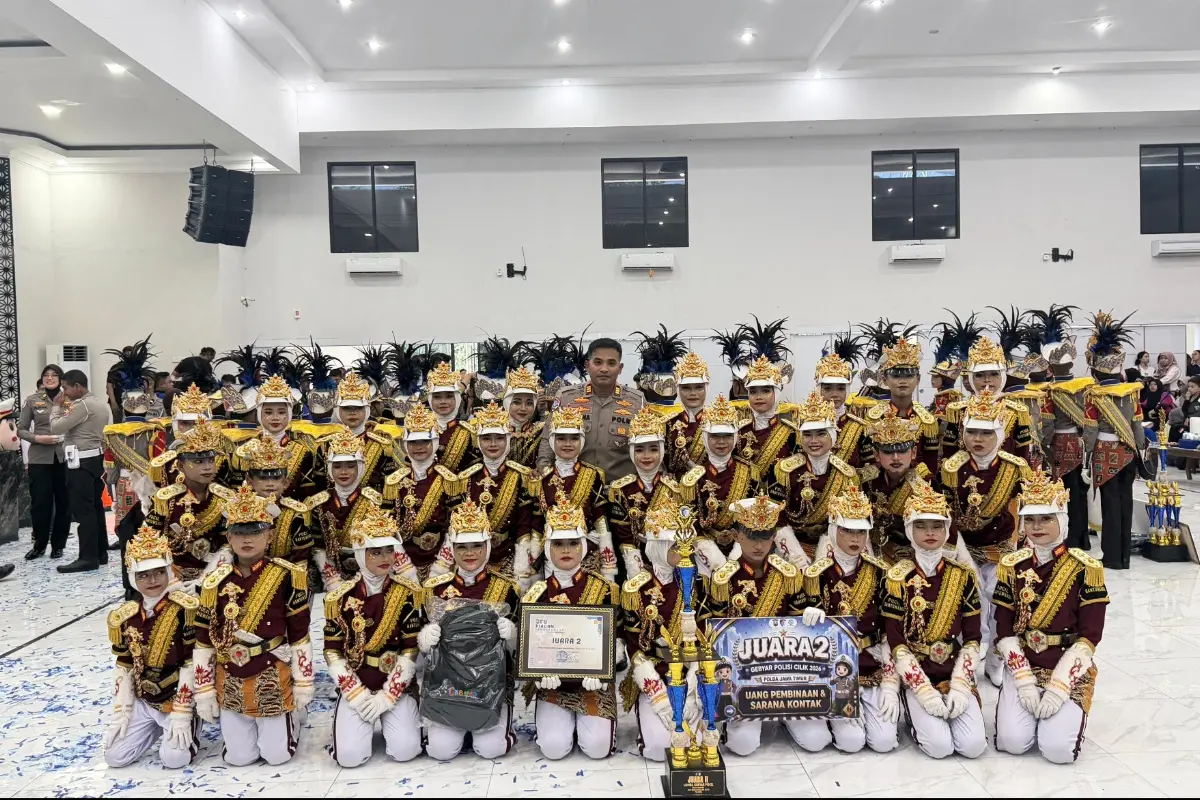 Pasukan Polisi Cilik Polresta Banyuwangi Sabet Juara 2 di Gebyar Ditlantas Polda Jatim 2026