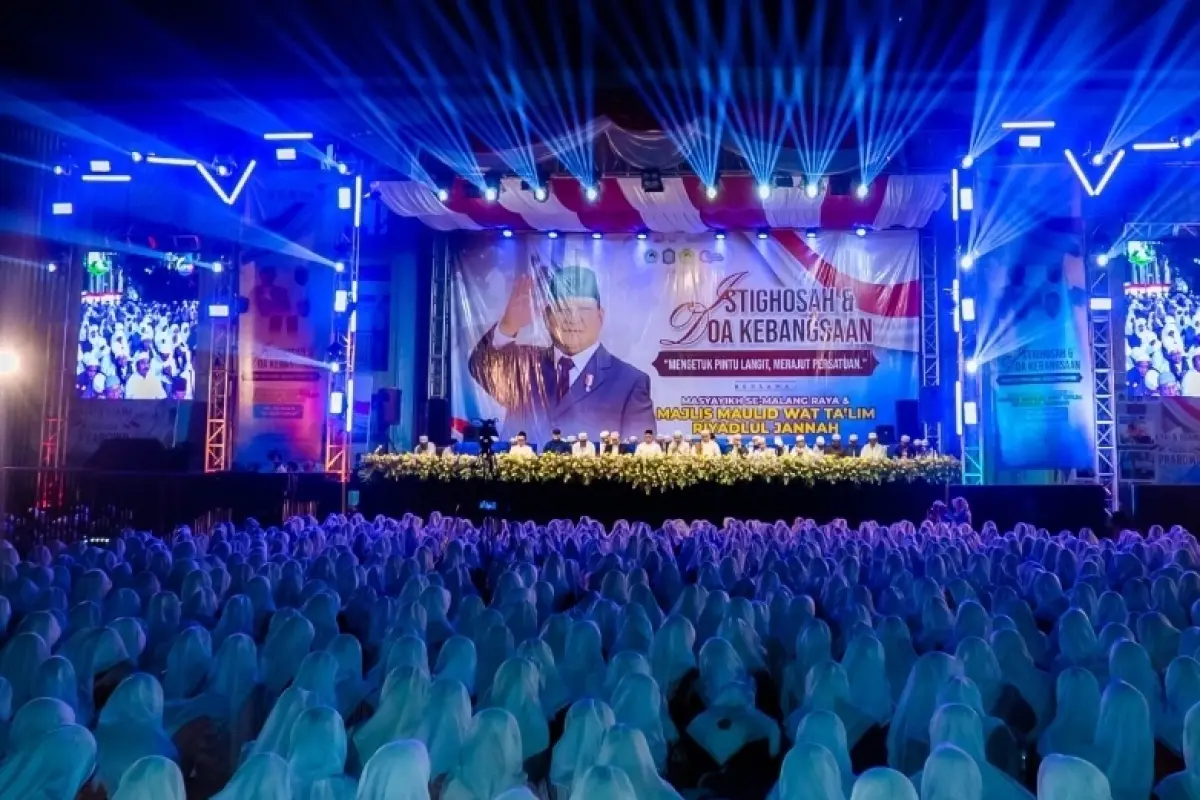 Ribuan Warga dan Masyayikh di Malang Panjatkan Doa untuk Keselamatan Bangsa dan Presiden