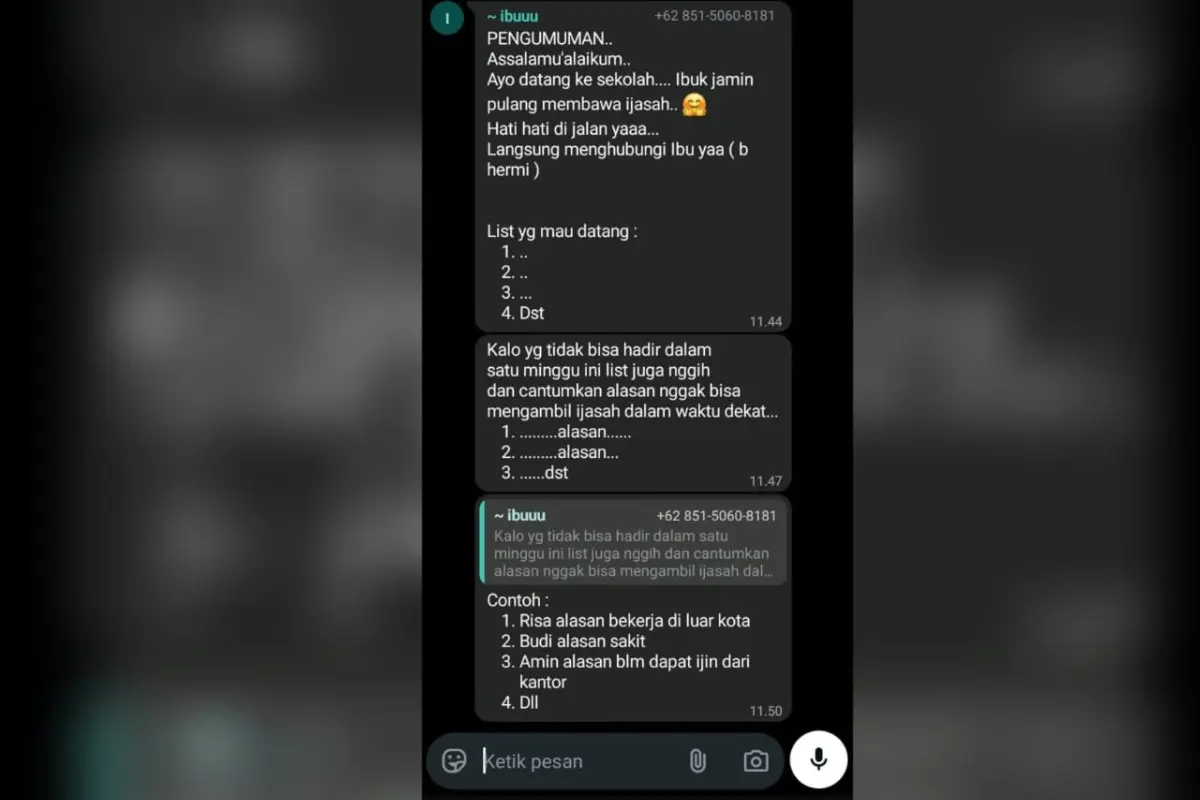 Dugaan Penahanan Ijazah, SMKN Ihya Ulummudin Singojuruh Minta Alumni Segera Ambil Dokumen Kelulusan