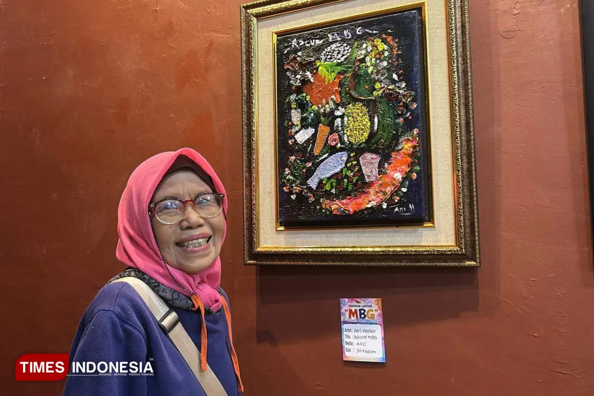 Kritik Tajam MBG, Lukisan Terbaru Ani Hasan Tapak Kaki Transformasi Aliran
