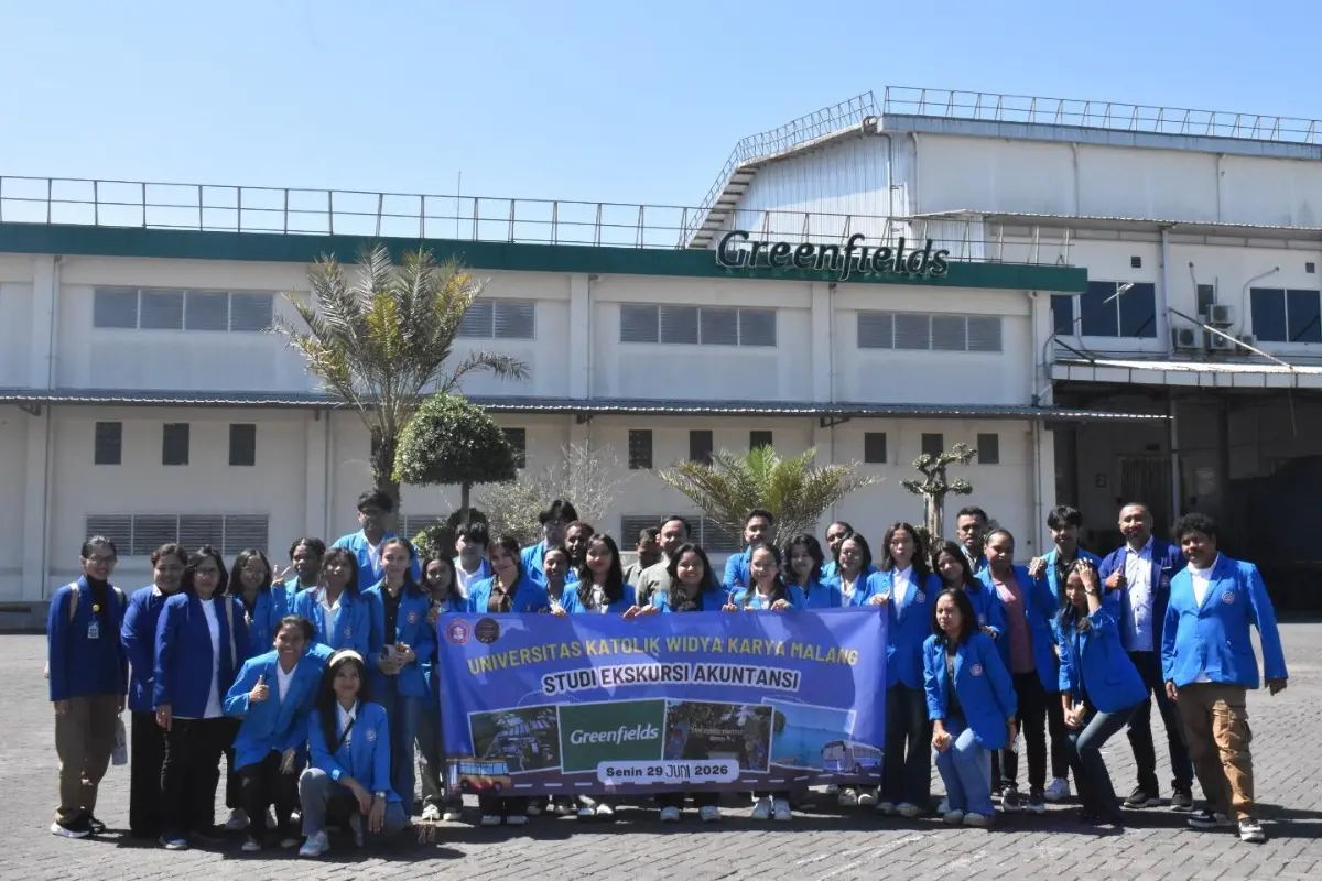 Mahasiswa Akuntansi UKWK Malang Lakukan Kunjungan Industri ke PT Greenfields Indonesia