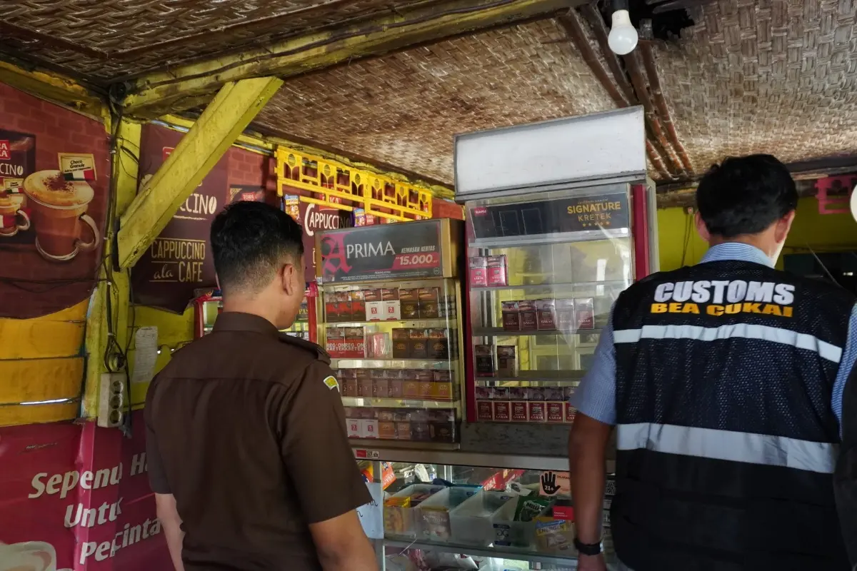 Operasi Gabungan di Lamongan Sita 9.108 Batang Rokok Ilegal