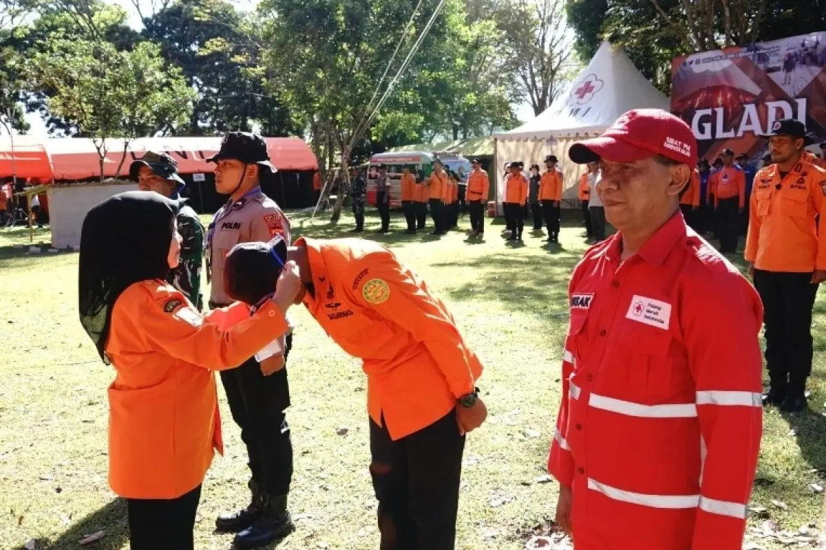 BPBD Kabupaten Malang Gelar Gladi Lapang Erupsi Gunung Kelud