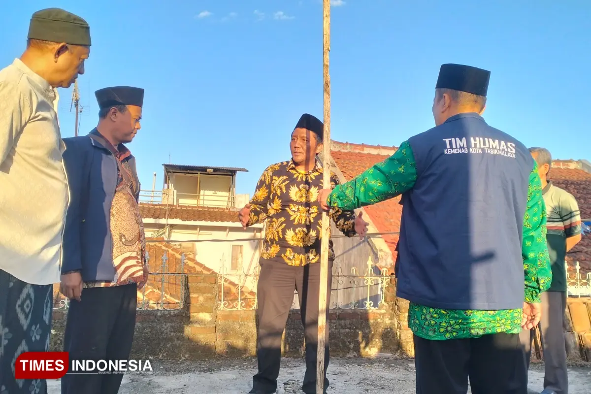 Kemenag Kota Tasikmalaya Ajak Warga Cek Arah Kiblat Lewat Fenomena Rashdul Qiblat
