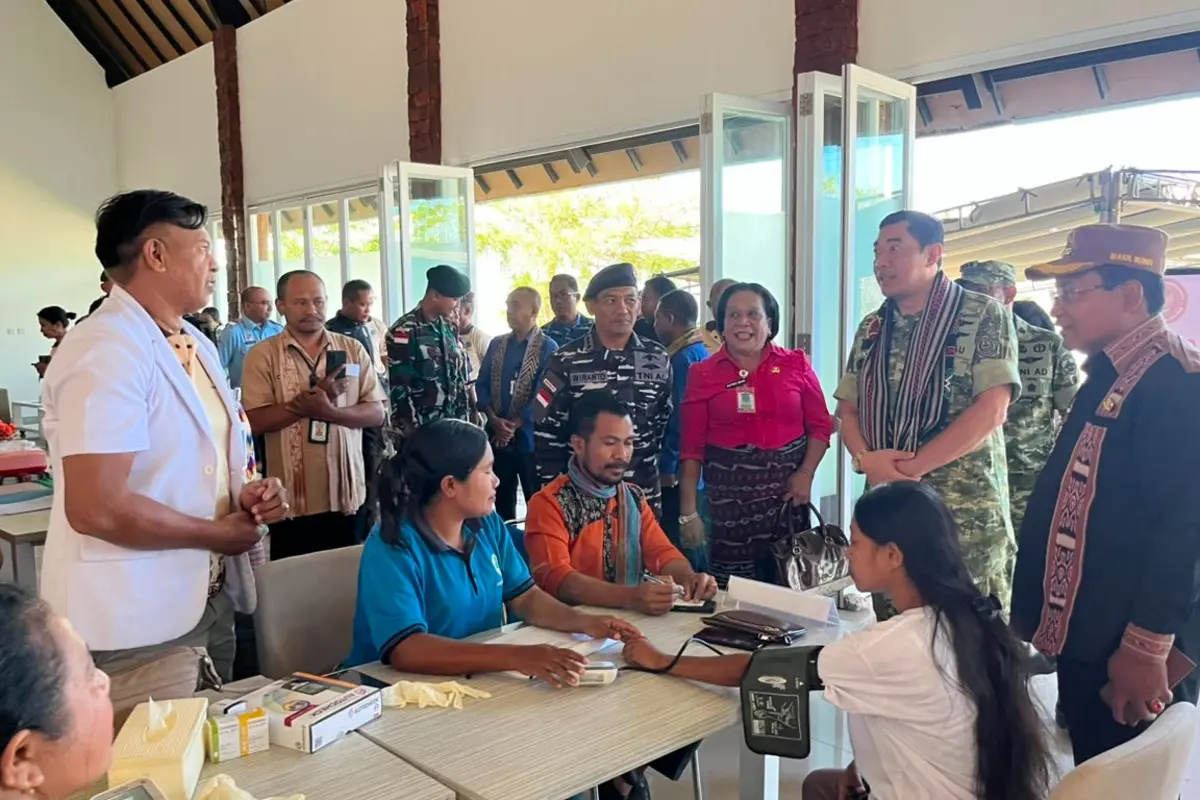 Kemhan Gelar Bakti Kesehatan di Perbatasan RI-Timor Leste, Layani Ratusan Warga Napan