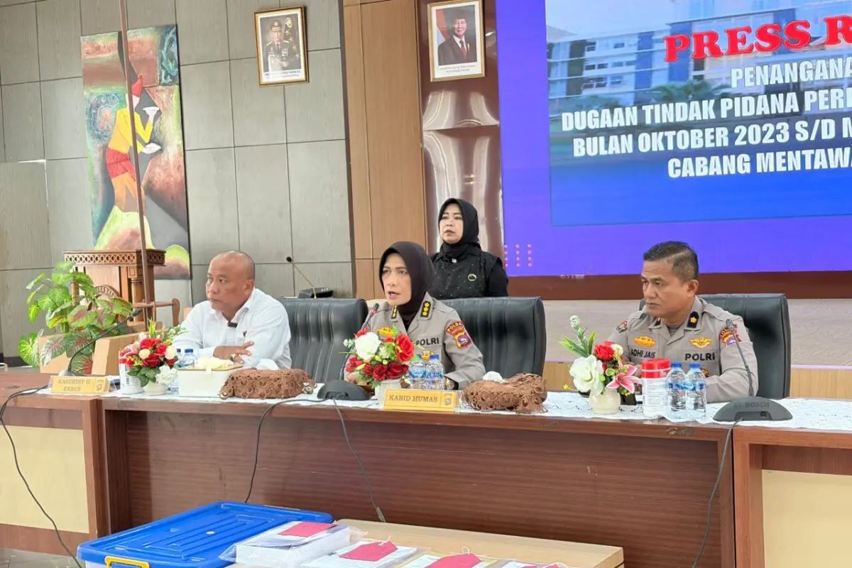 Polda Sumbar Bongkar Skandal Kredit Fiktif Bank Nagari di Siberut, Tiga Tersangka Ditahan