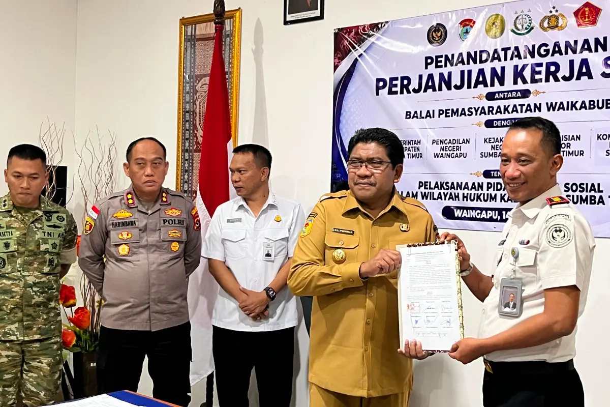 Lapas Waingapu Dukung Kerja Sama Pelaksanaan Pidana Kerja Sosial di Sumba Timur