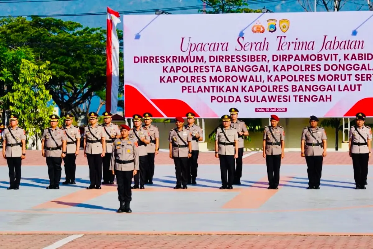 Kapolda Sulteng Pimpin Sertijab PJU dan Kapolres, Tekankan Profesionalisme dalam Pelayanan Publik