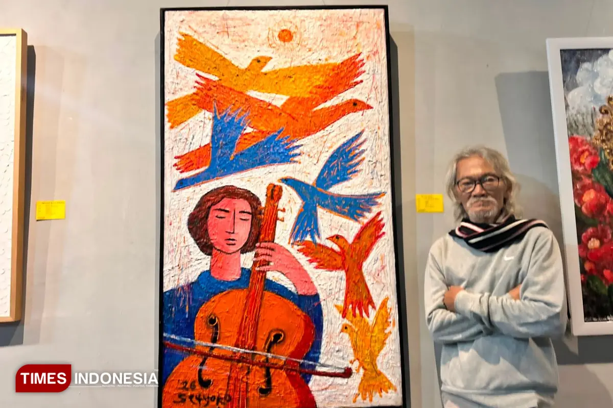 Pelukis Setyoko Pamerkan Nostalgia Gaya Goresan 1980-an di Art Sob Exhibition 3