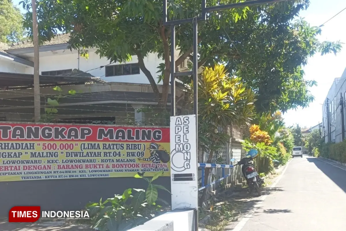 Warga di Malang Bikin Sayembara Tangkap Maling Berhadiah Rp500 Ribu