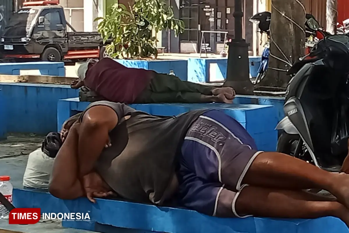 Memprihatinkan, Taman Mochtar Pemalang Kini Ditempati Gelandangan