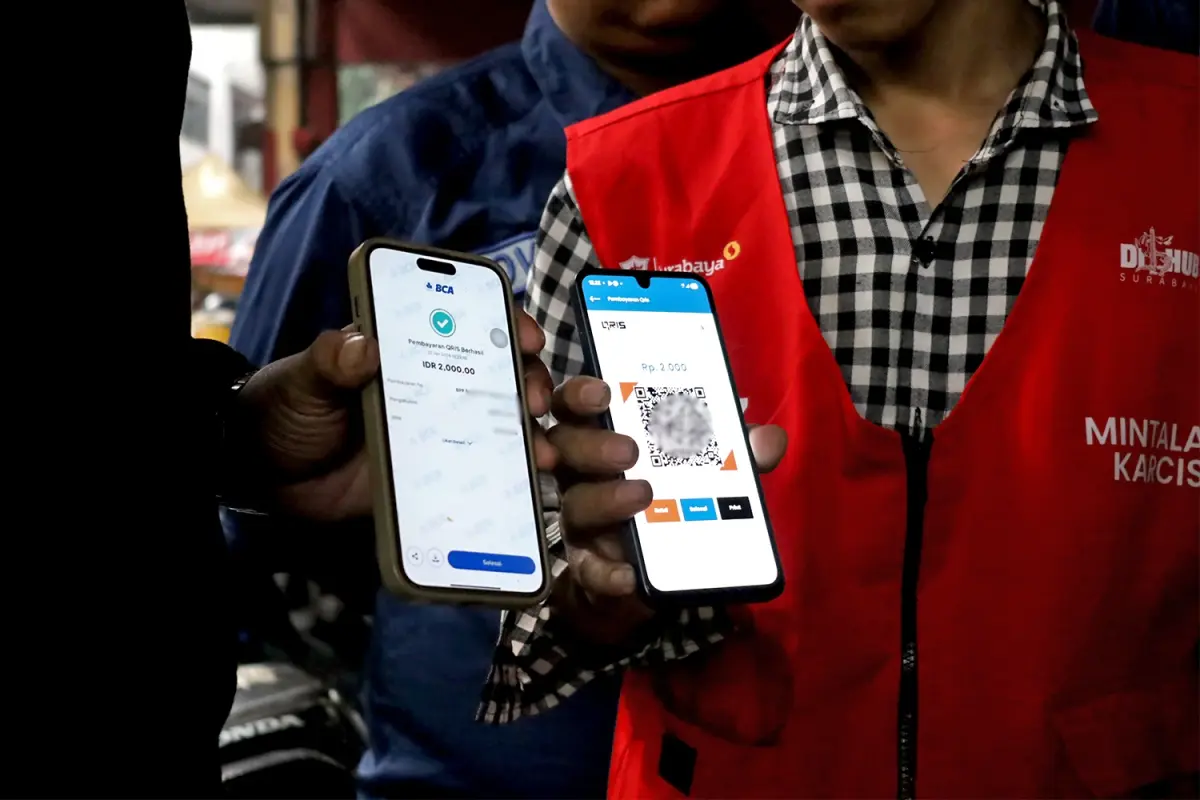 Terapkan Sistem Digital, Pendapatan Parkir Jalan Tanjung Anom Surabaya Naik