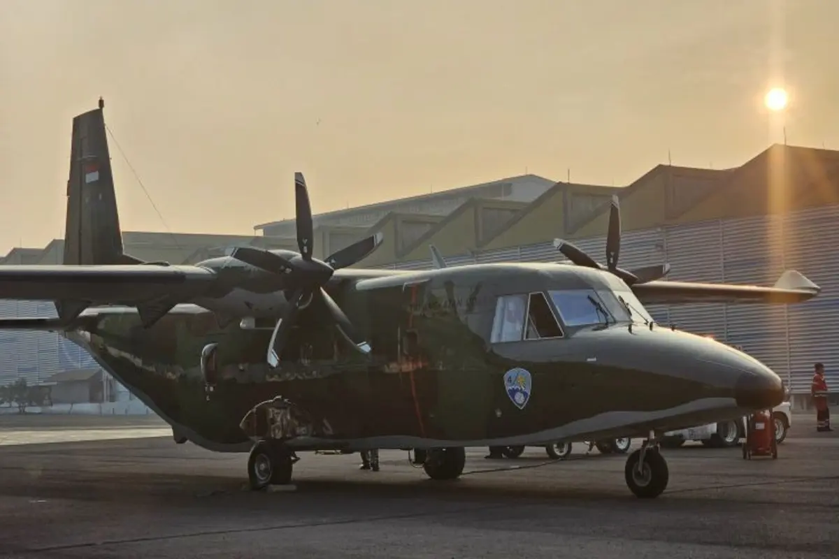 Perkuat Kedaulatan Udara, TNI AU Terima Pesawat Multiperan NC212i Ke-8 dari PTDI