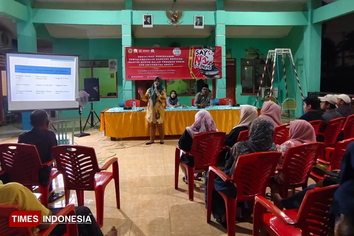Pasca Temuan Gudang Narkoba di Cerme, Akademisi Ungres Edukasi Warga Desa Jono