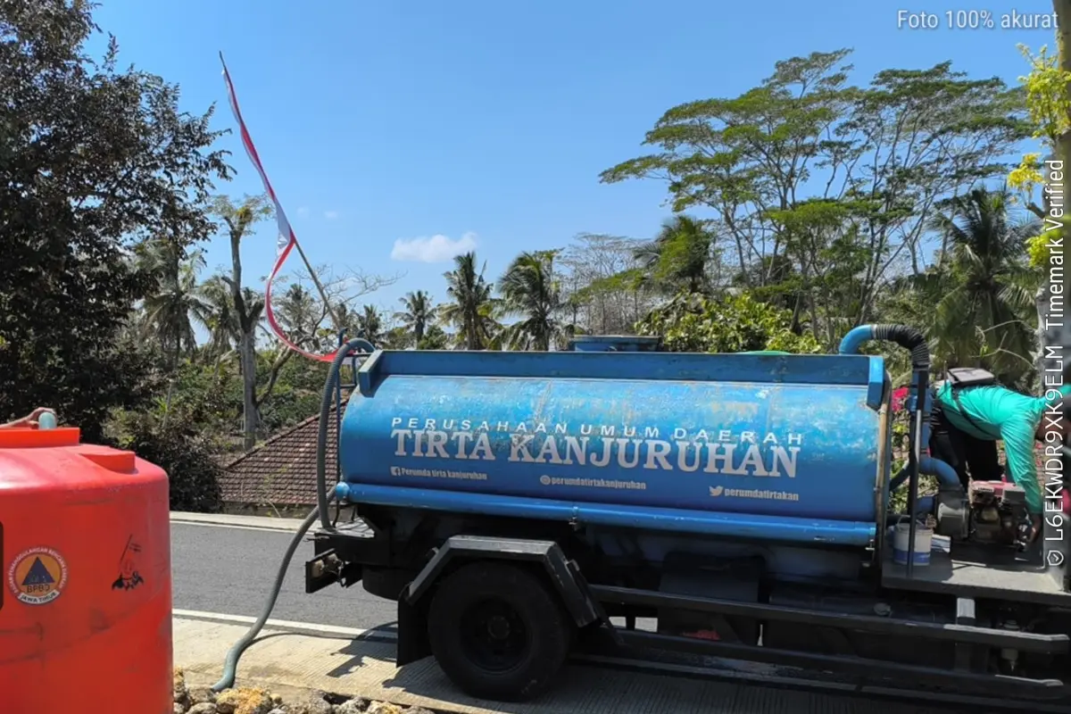Kekeringan di Malang Selatan, Distribusi Air Bersih Lebih dari 1 Juta Liter ke 6 Desa