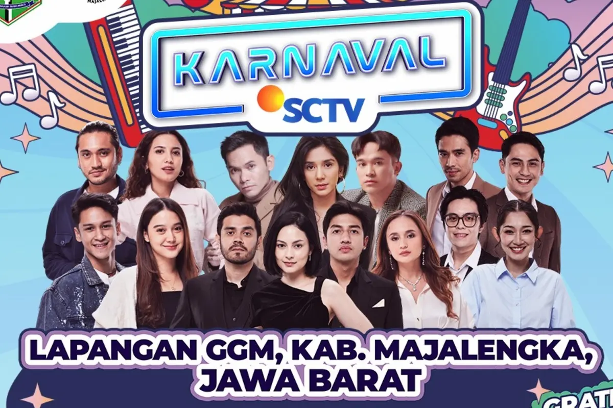Gebyar Karnaval SCTV Gebyar Akhir Pekan Ini, Puluhan Artis Siap Guncang Lapangan GGM Majalengka