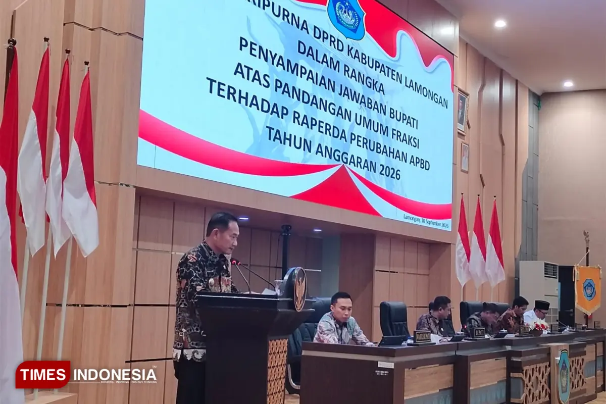 Fokus Penguatan PAD dan Ketahanan Pangan, Bupati Lamongan Jawab Pandangan Umum DPRD