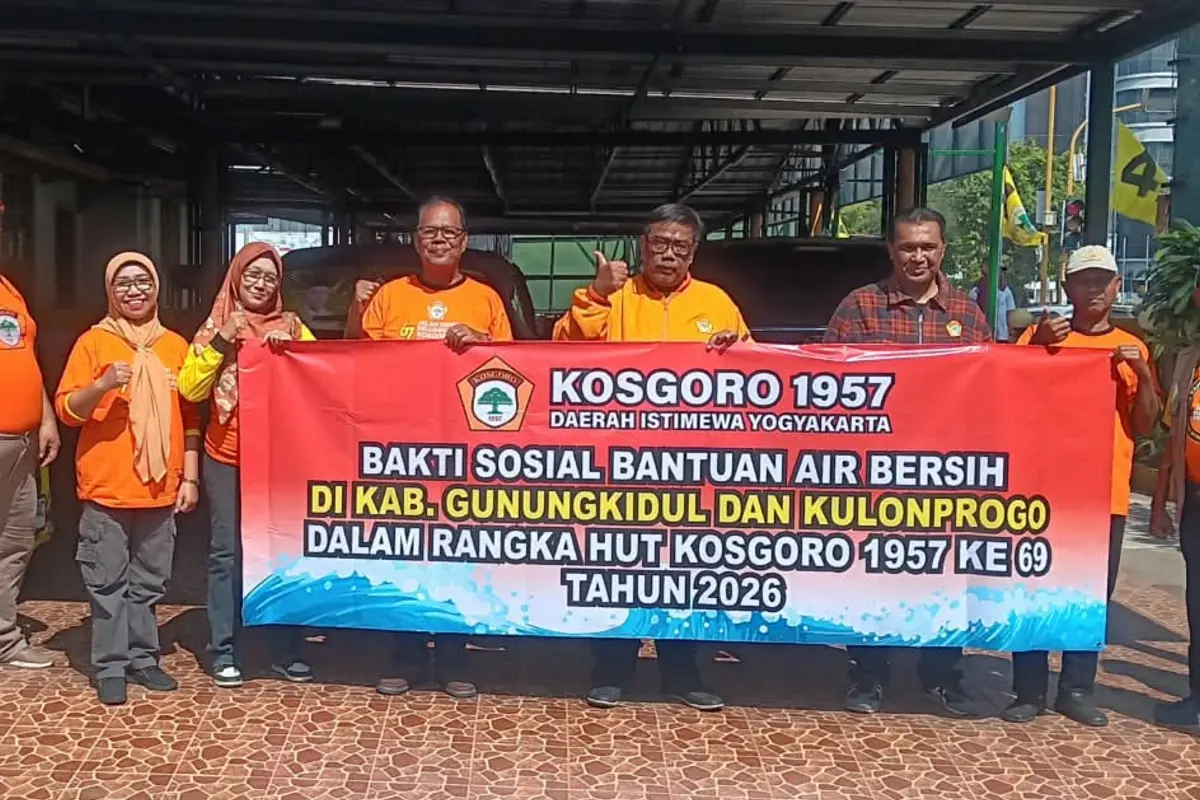 Bantu Warga Terdampak Kekeringan, Kosgoro 1957 DIY Salurkan 30 Tangki Air Bersih