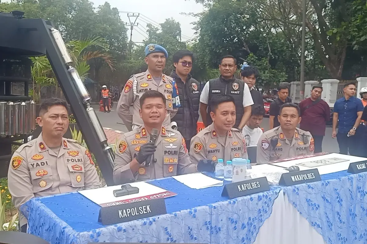 Polres Cianjur Tangkap Empat Begal Bermotor dengan Modus Senjata Mainan
