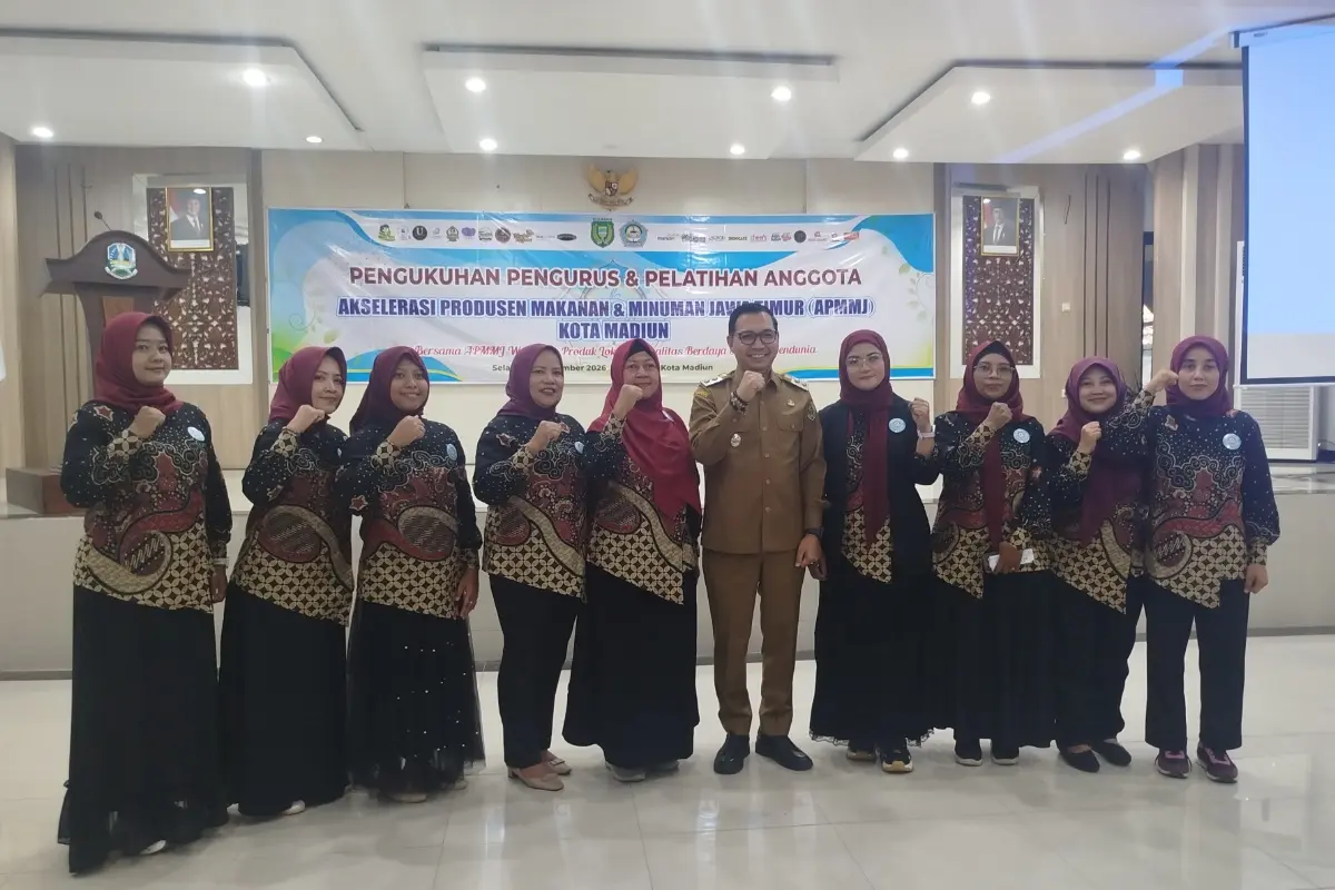 Hadiri Pengukuhan APMMJ Kota Madiun, Bagus Panuntun: UMKM Harus Hidup